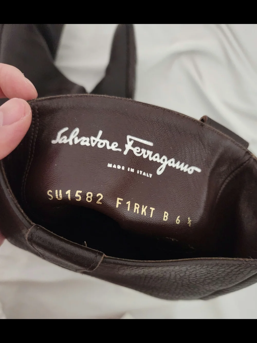 Salvatore Ferragamo Black Leather Over-the-Knee Riding Boots with Gold Hardware